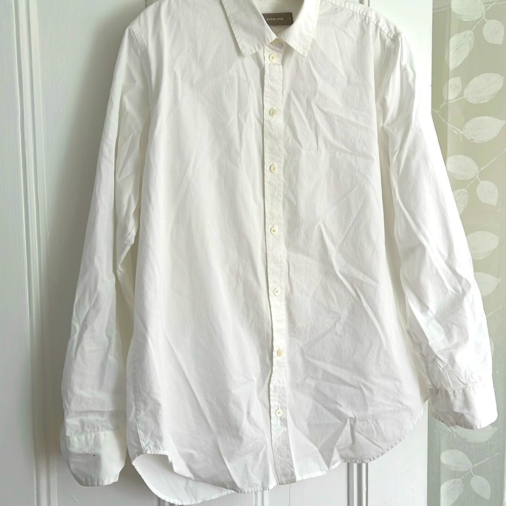 Everlane Cotton Poplin Buttondown Shirt Size 12